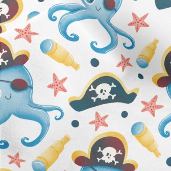 One-eyed Pirate Octopus Micro Fleece