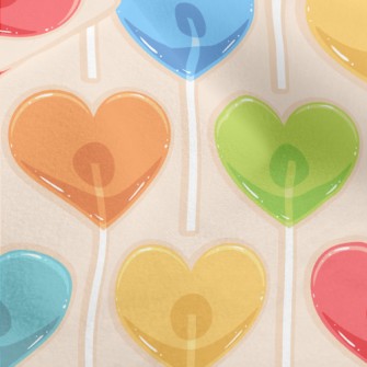 Colorful Love Lollipop Micro Fleece