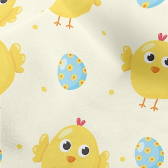Cute Chicks And Eggs Micro Fleece