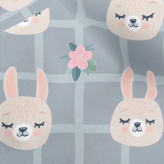 Soft Plaid Bunny Micro Fleece