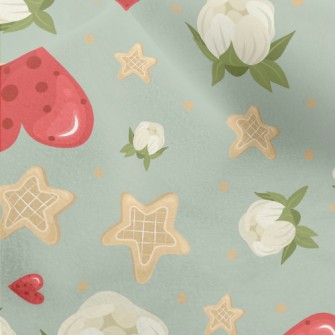 Love Flowers Stars Micro Fleece