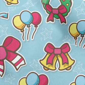 Christmas Balloon Party Micro Fleece