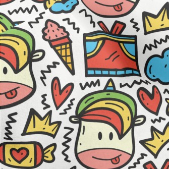 Unicorn Sneaks Snacks Micro Fleece