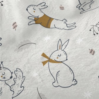Rabbit, Squirrel And Hedgehog Minky