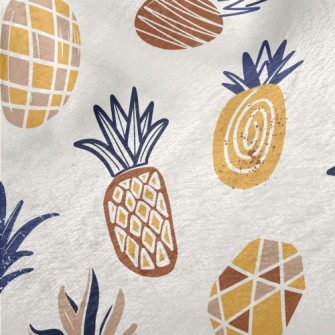 Line Geometric Pineapple Minky