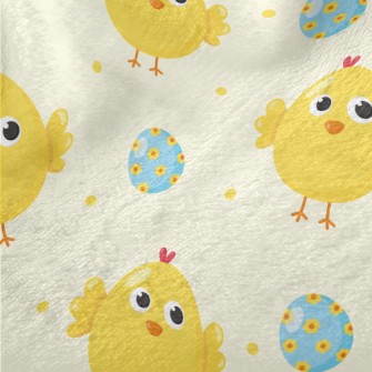 Cute Chicks And Eggs Minky