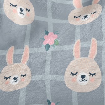 Soft Plaid Bunny Minky