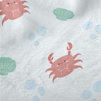 Crab Starfish Shell Minky