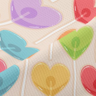 Colorful Love Lollipop Piqué