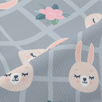 Soft Plaid Bunny Piqué