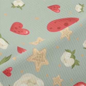 Love Flowers Stars Piqué