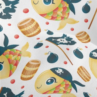 Pirate Colorful Fish Lightweight Performance Linen