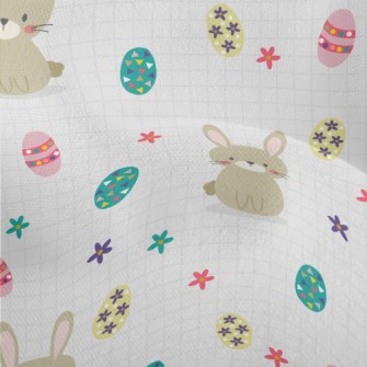 Easter Egg Bunny Lightweight Performance Linen