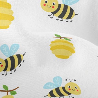 Honeycomb And Little Bees Lightweight Performance Linen