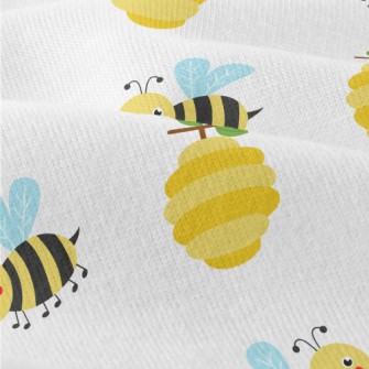 Honeycomb And Little Bees Modern Jersey