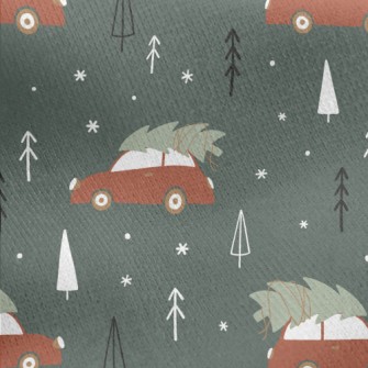 Transporting Christmas Tree Tr Jersey Backed Fleece