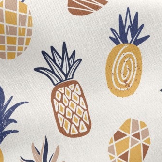 Line Geometric Pineapple Jersey Backed Fleece