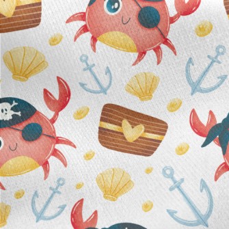 One-eyed Pirate Crab Jersey Backed Fleece