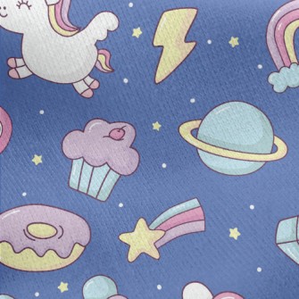 Fantasy Toy Unicorn Jersey Backed Fleece