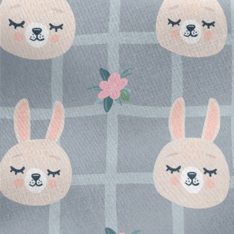 Soft Plaid Bunny Jersey Backed Fleece