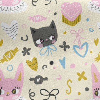 Gorgeous Decorative Bicolor Ca Jersey Backed Fleece