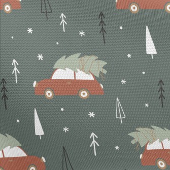 Transporting Christmas Tree Tr Pongee