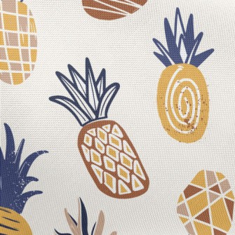 Line Geometric Pineapple Pongee