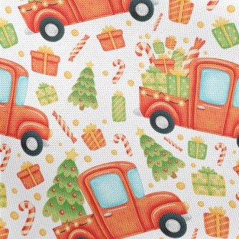 Merry Christmas Tree Transport Pongee
