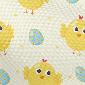 Cute Chicks And Eggs Pongee