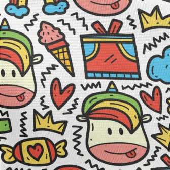 Unicorn Sneaks Snacks Pongee