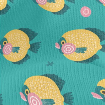 Bright Deep Sea Fish Stretch Jersey