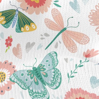 Garden Growing Insects Stretch Jersey