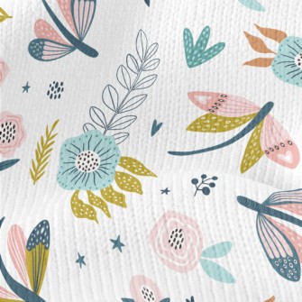 Fantasy Garden Insects Stretch Jersey