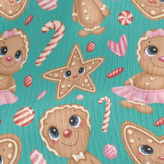 Christmas Magic Gingerbread Gi Stretch Jersey