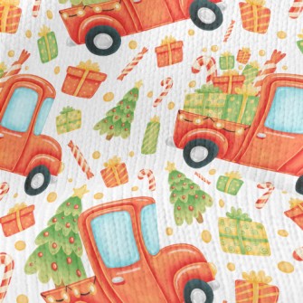 Merry Christmas Tree Transport Stretch Jersey
