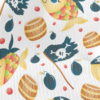 Pirate Colorful Fish Stretch Jersey