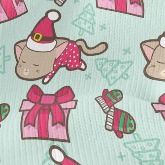 Kitty Santa Claus Stretch Jersey
