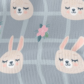 Soft Plaid Bunny Stretch Jersey