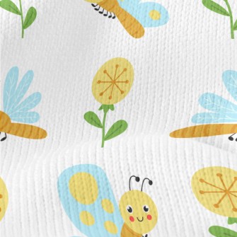 Cartoon Dragonfly Butterfly Stretch Jersey