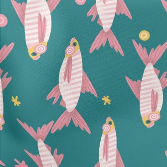 Rare Ocean Fish Lightweight Cotton Poplin