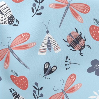 Brightly Colored Poisonous Ins Lightweight Cotton Poplin