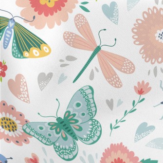 Garden Growing Insects Lightweight Cotton Poplin