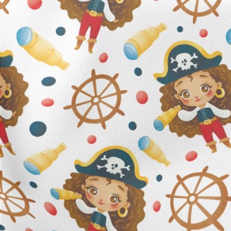 Pirate Curly Girl Lightweight Cotton Poplin