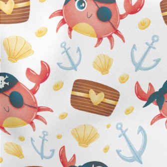 One-eyed Pirate Crab Lightweight Cotton Poplin