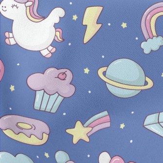 Fantasy Toy Unicorn Lightweight Cotton Poplin