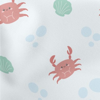 Crab Starfish Shell Lightweight Cotton Poplin