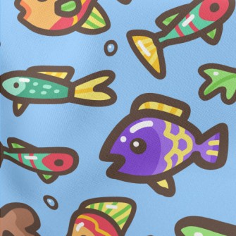 Colorful And Rare Underwater F Lightweight Cotton Poplin