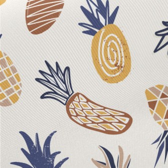Line Geometric Pineapple Midweight Cotton Poplin