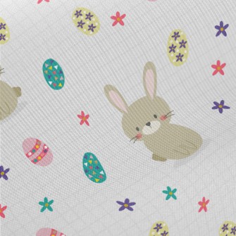 Easter Egg Bunny Midweight Cotton Poplin