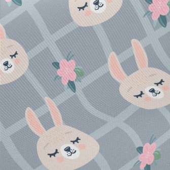 Soft Plaid Bunny Midweight Cotton Poplin